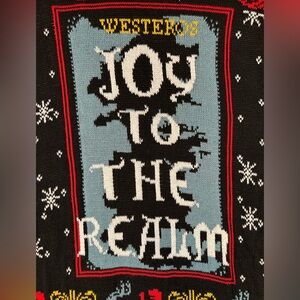 Game of Thrones Joy to‎ the Realm Pullover Ugly Christmas Sweater Men’s Size M